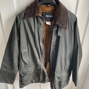 A classic Beaufort Barbour jacket with inner liner
